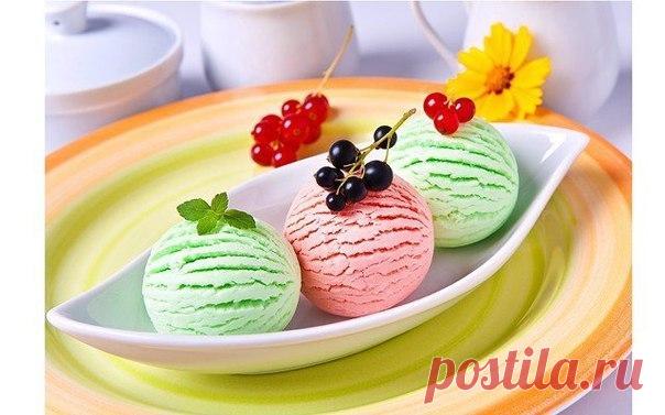 Детское мороженое из творога с бананами