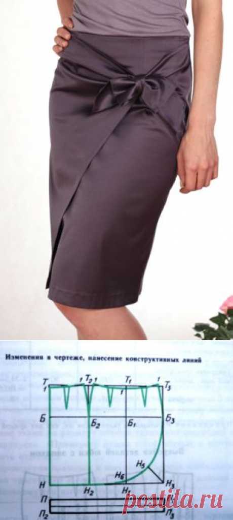 Юбка прямая с запахом. Как сшить юбку с запахом | Мир рукоделия