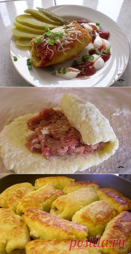 Как приготовить картофельные рулетики с мясом - рецепт, ингредиенты и фотографии