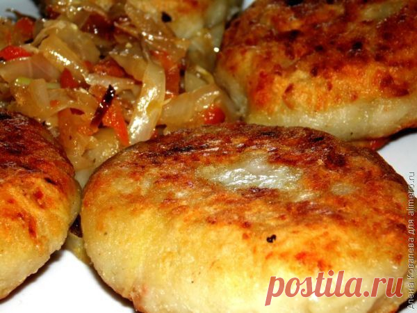 Пирожки из картофельного теста с капустой