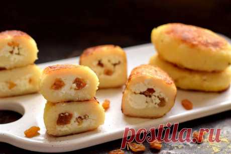 Мини-манники с творогом и изюмом