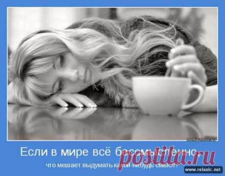 Если в мире всё бессмысленно...