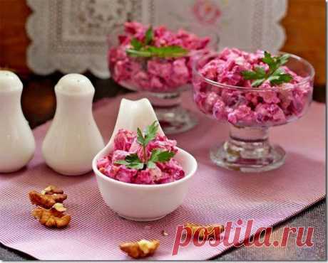 Салат из свеклы и курицы | Банк кулинарных рецептов