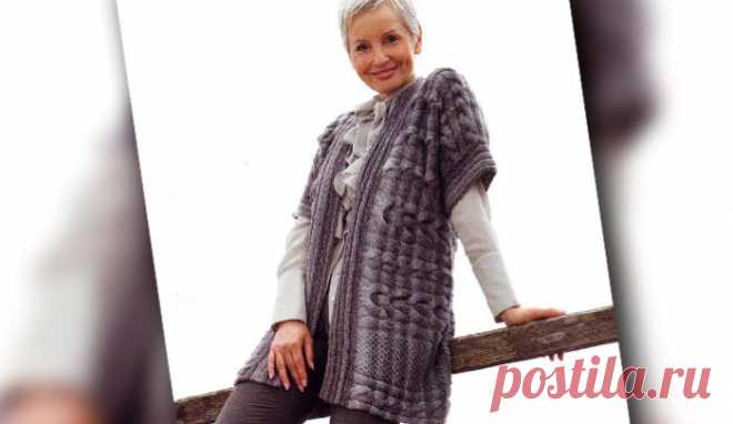 Жакет, связанный поперек | Loveknitting.ru