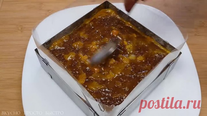 Торт БЕЗ ВЫПЕЧКИ ЖАР–ПТИЦА Невероятно Вкусныи и Сочныи