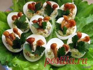 Фаршированные яйца. 25 вариантов начинки.
.
Рецепты тут: http://ok.ru/group/53467065548904