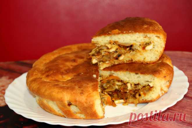 ЗАЛИВНОЙ ПИРОГ С КАПУСТОЙ.