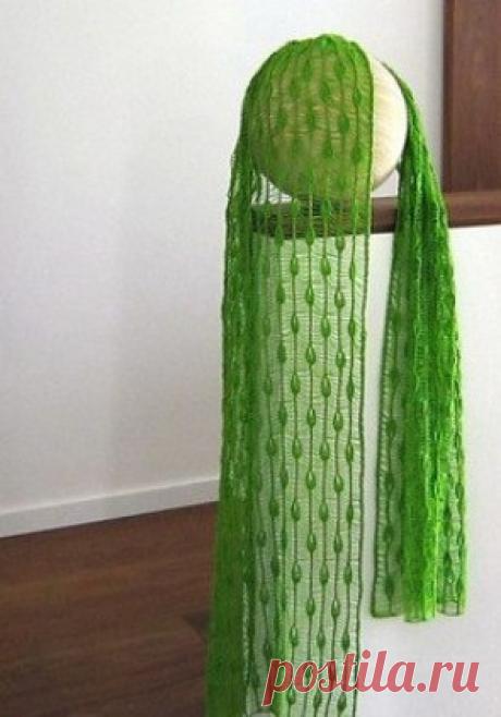 Как сделать ажурный узор спицами "Капли дождя" Узор, получивший название «Капли дождя», традиционно вывязывается на спицах. За счет аж