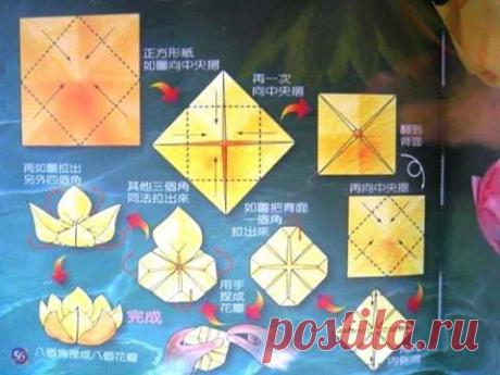 Лотос из бумаги - В рукоделии - мир уникальных изделий