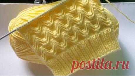 HERMOSO PUNTO TEJIDO A DOS AGUJAS o palitos | TEJIDOS ROSSY 💗