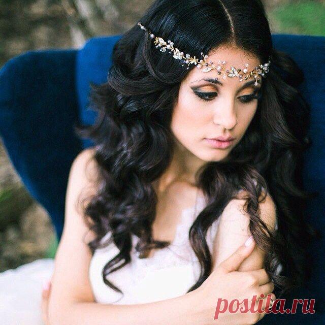 Какие же яркие и красивые у меня невесты #olgadelice_bride!!! Диля с веночком #olgadelice )))