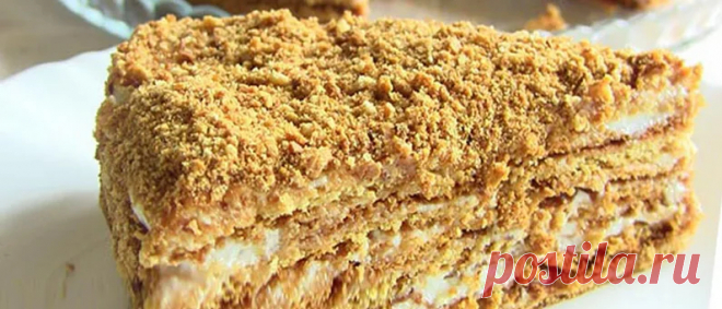 ТОРТ МЕДОВИК СО СМЕТАННЫМ КРЕМОМ Самый простой и вкусный тортик! http://povar...