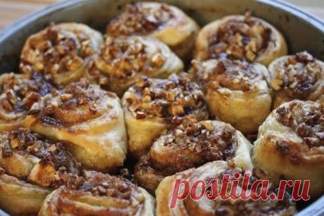 шеф-повар Одноклассники: Булочки с яблоками и грецкими орехами