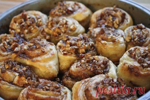 шеф-повар Одноклассники: Булочки с яблоками и грецкими орехами