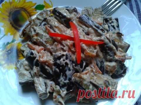 Баклажаны тушёные в сметане - просто и вкусно!