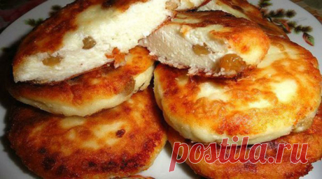 Нежные сырники с изюмом - lublugotovit.me