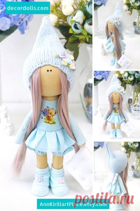 Christmas Winter Doll Handmade Tilda Doll Winter Decor Doll | Etsy