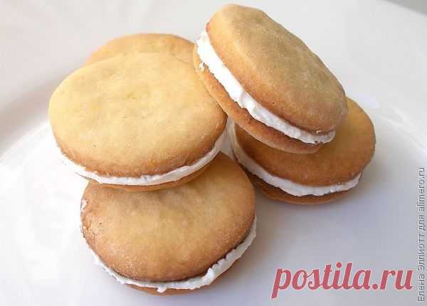 Печенье сэндвич с творожной начинкой / Рецепты с фото