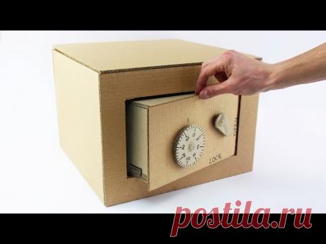 How to Make Safe with Combination Lock from Cardboard
