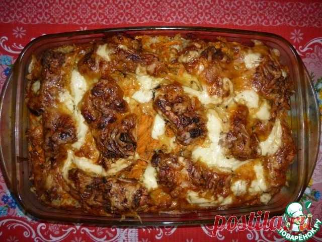 Курица с рисом, запечённая в духовке