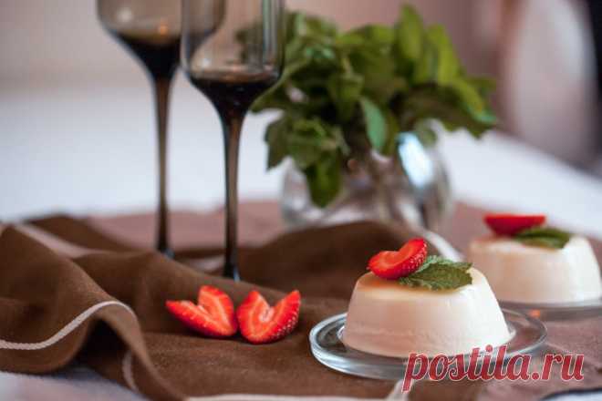 Мятная панна-котта