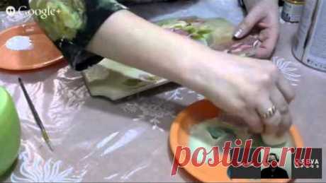 Декупаж и имитация вуали