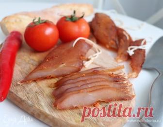 Вяленая куриная грудка. Ингредиенты: куриное филе, соль, перец черный молотый
