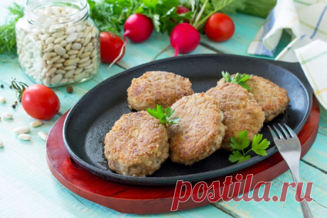 Вегетарианские КОТЛЕТЫ из фасоли без добавления яиц и масла