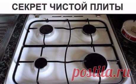 Как содержать всегда плиту в чистоте. 
Очень трудно бывает отмыть газовую или электрическую плиту, а чтобы облегчить работу применяют специальный состав. Он позволяет плиту не отмывать, а просто протирать. Тонкий слой этой смеси на плите незаметен (на белой). Зато при уборке любая грязь отмывается без усилий. 
Процесс будет непрерывный. Первый раз хорошо отмойте плиту, затем смажьте составом. И живите спокойно, пока не помоете плиту (по необходимости). И снова чистую плиту смажьте, и т.д. 
Во