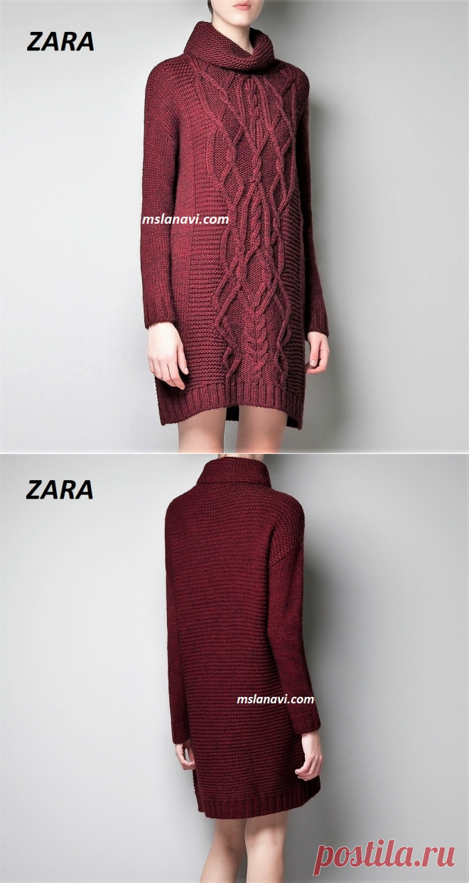 Чудное платье спицами | Вяжем с Лана Ви