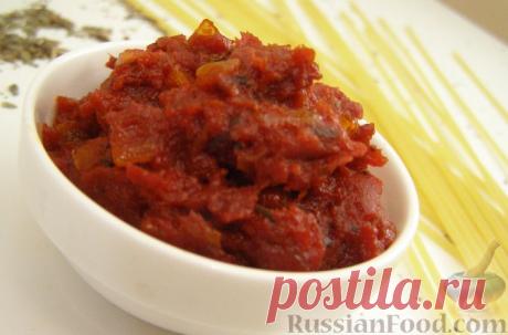 Рецепт: Соус для спагетти на RussianFood.com