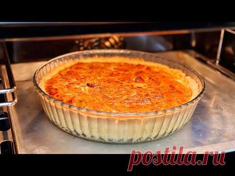 Песочное тесто для пирога, которое получается у всех! КИШ Лорен с курицей и овощами