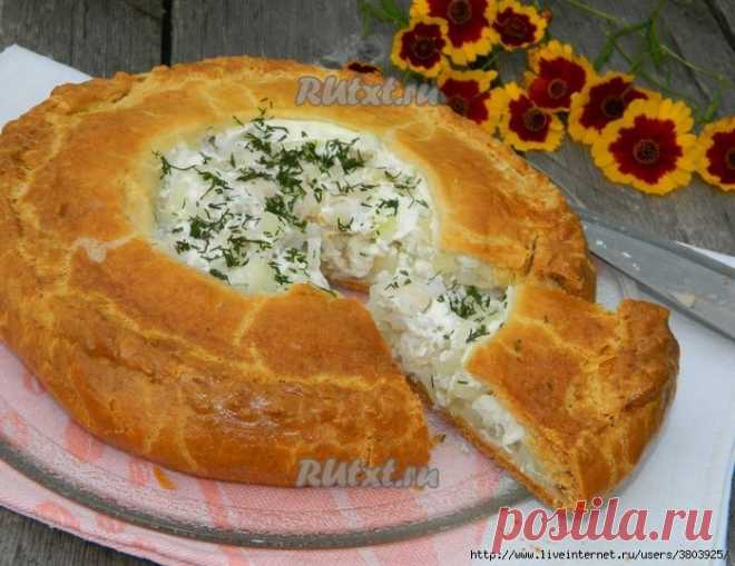 Пирог с курицей на сливках - это восторг и восхищение!
