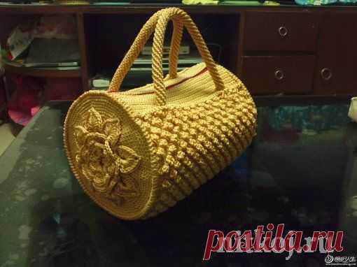 Сумка-батон крючком » Ниткой - вязаные вещи для вашего дома, вязание крючком, вязание спицами, схемы вязания