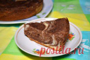 Мраморный кекс в мультиварке