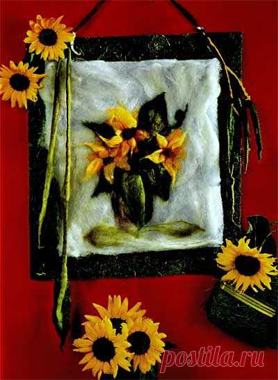 Мягкие картины своими руками. Валяние