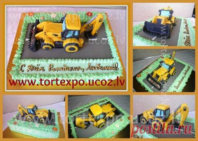 FOTKI.LV - Пользователи / N / niagarabalt / TORTEXPO-Торты на заказ / ТОРТЫ/TORTES / ТОРТ С МОДЕЛЬЮ ТРАКТОРА JCB ВЕС 3,600 КГ