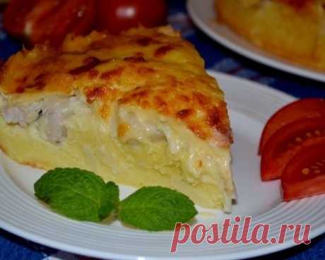 Пирог с куриным филе