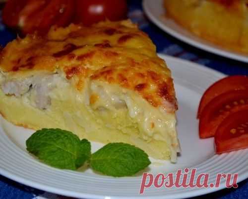Пирог с куриным филе