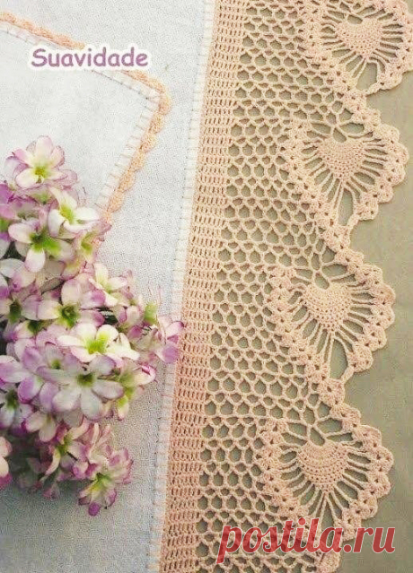 Узорчатая кайма крючком: фото и схема — Сделай сам, идеи для творчества - DIY Ideas