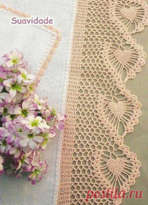 Узорчатая кайма крючком: фото и схема — Сделай сам, идеи для творчества - DIY Ideas