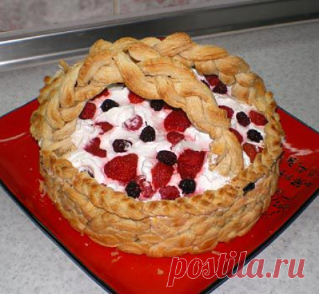 Торт «Корзина желаний» - рецепты салатов, супов, десертов – Делишис