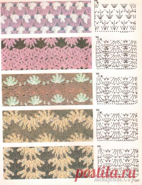 Только схемы. Часть 1. Условные обозначения. Разноцветные узоры. Продолжение