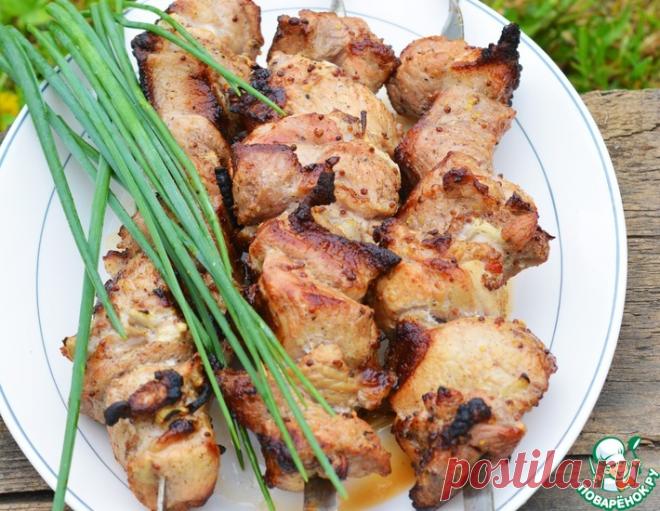 Шашлык с зернистой горчицей – кулинарный рецепт