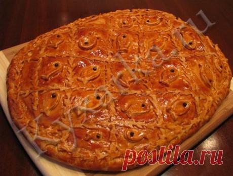 Сибирский пирог с рыбой | Домашняя выпечка