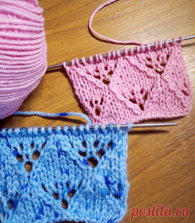 Нежный, ажурный узор спицами. Для детского пледа | Не одна дома! | Яндекс Дзен