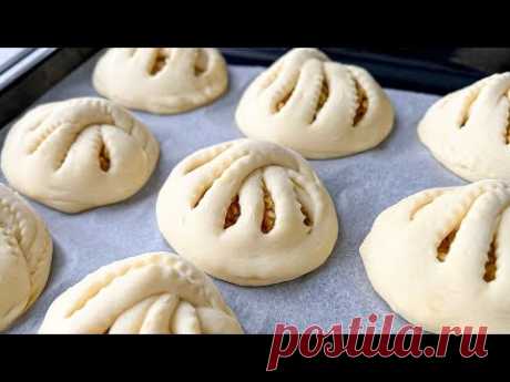 Все думали, что я купила эти булочки с яблочной начинкой у пекаря!🔝 2 отличных рецепта булочек!