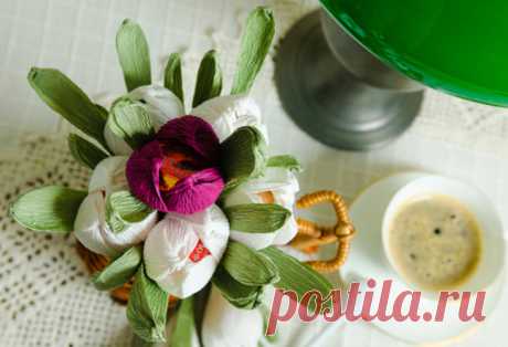 Крокусы из гофрированной бумаги 

















 
















