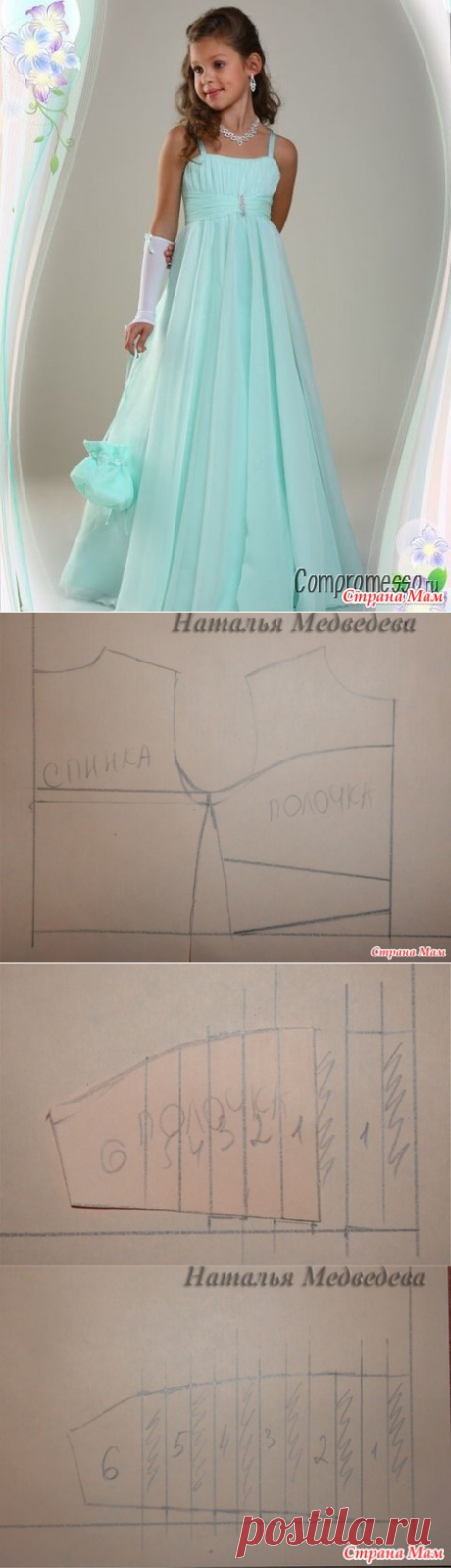 Моделируем платье для девочки. - Страна Мам