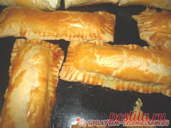 Слойки с сыром из готового слоеного теста » Сделай сам своими руками